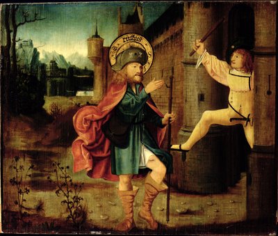 De verdrijving van Sint Rochus uit Rome door German School